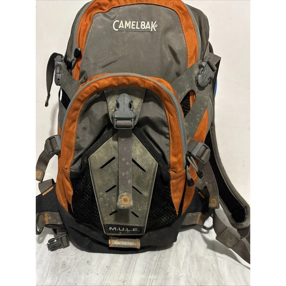 CamelBak Hydration Pack Grayish Green with Bladder 18 Inch Hiking Backpack